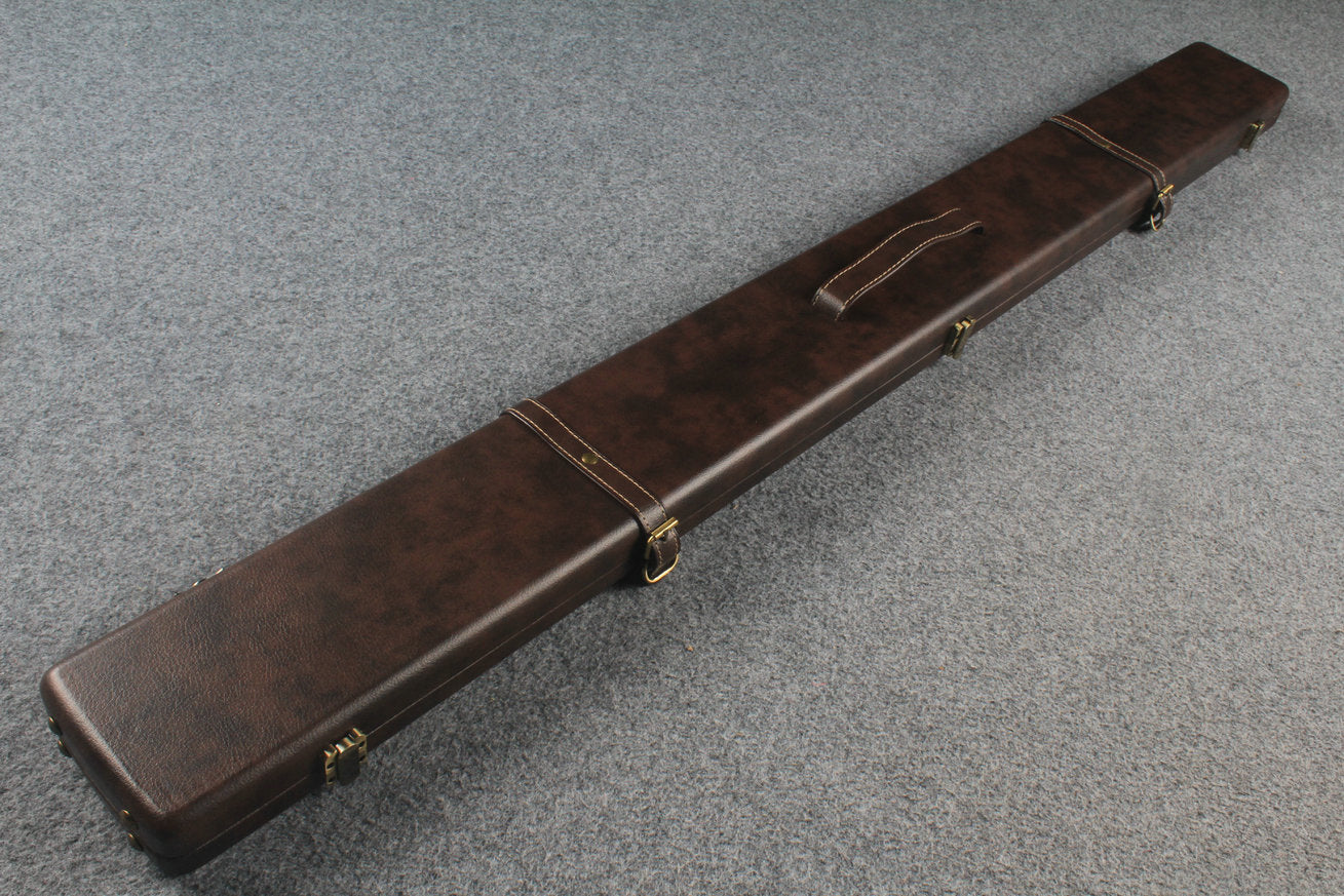 handmade 3 compartments quality wide 3/4 cue case