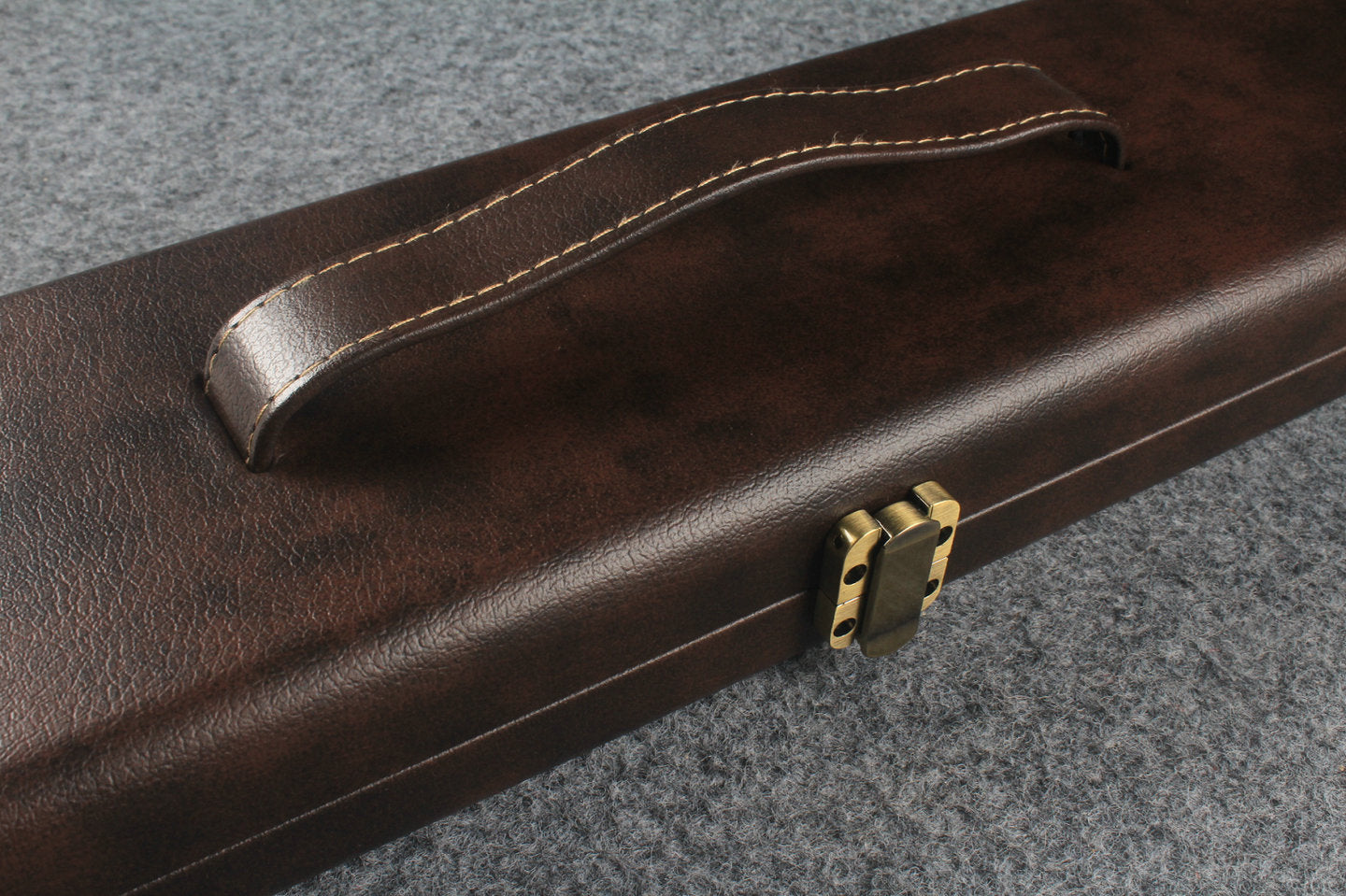 handmade 3 compartments quality wide 3/4 cue case