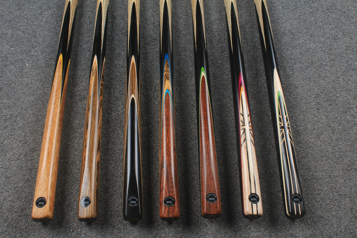 CHEVRONS+ WOODS 1/2 handmade ash chinese 8 ball pool cue #1584