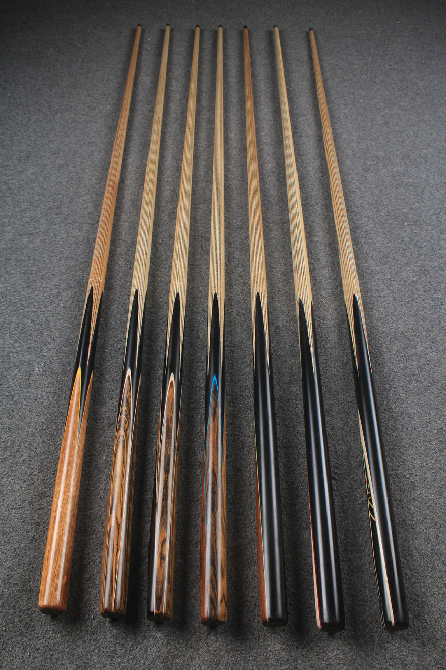 CHEVRONS+ WOODS 1/2 handmade ash chinese 8 ball pool cue #1584